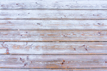 Wooden planks tinted with white paint as a natural background