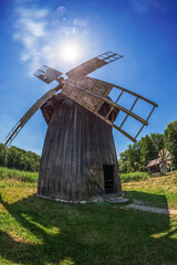 Old historic windmill, Sibiu, Romania