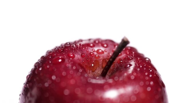  fresh and delicious red apple isolated on white