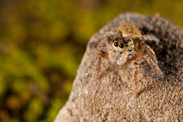 Jumping spider (Carrhotus xanthogramma).