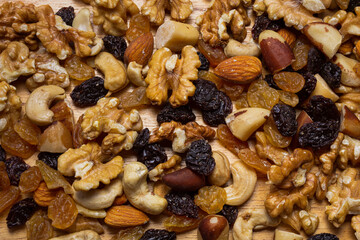 nuts and dried fruits