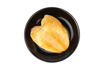 smoked chicken breast isolated on white