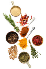 Composition with seasonings and herbs