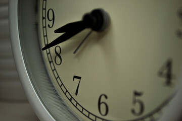 close up of an clock