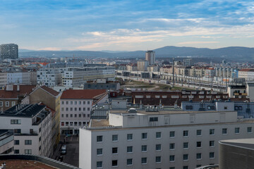Naklejka premium Häusermeer Wien 10. Bezirk 