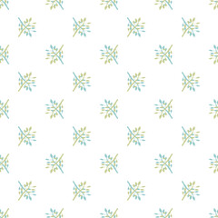 Vector seamless pattern in minimalist style. Can be used for web, stationery, textile, wallpaper, scrapbook paper, cards, invitations and other.