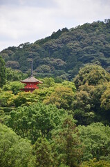 japanese temple in the mountains