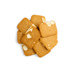Ginger Snap Isolated, Rectangular Ginger Nut, Biscuit Square Cookies