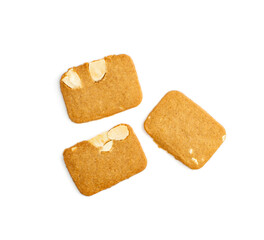 Ginger Snap Isolated, Rectangular Ginger Nut, Biscuit Square Cookies