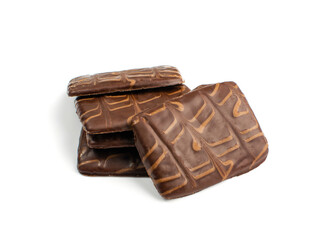 Shortbread Biscuit Coated in Milk and Dark Chocolate