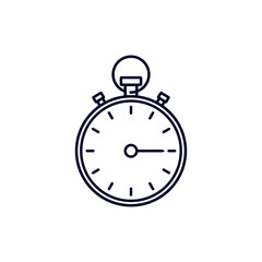 Stopwatch design vector, Fitness equipment icon concept, Creative Gym Symbol, Illustration