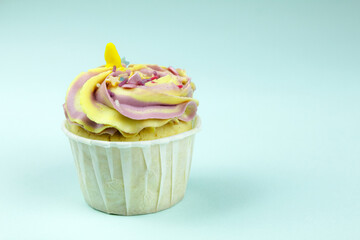 festive background with cupcake