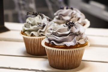 cupcake with cream