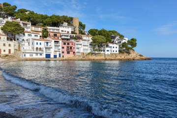 Fototapeta na wymiar view of San Tuna beach in Begur Catalonia Spain