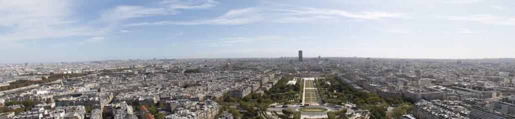 Fototapeta na wymiar Aerial view of Paris, France.