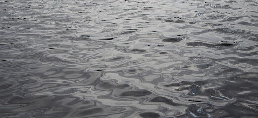 Grey water texture in the lake.