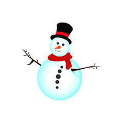 Snowman graphic design vector ilustration