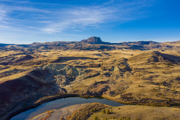 Black Mountain on the John Day River Valley near Clarno in Central Oregon