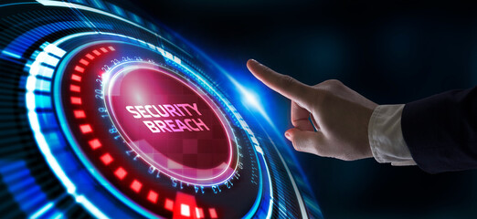 Cyber security data protection business technology privacy concept. Security breach