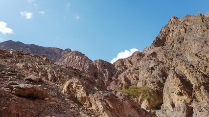 The mountains in the road to the colorful Wishwashi canyon - Ras Shaitan Nuweiba - Exploring Wonderful Egypt
