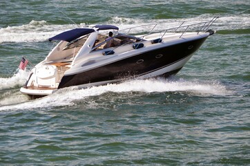 Fototapeta premium High-end well appointed cabin cruiser