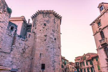 Castle in Split historic center, Croatia
