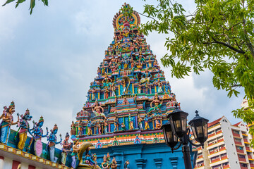 Sri Srinivasa Hindu Temple in Little India, Singapore