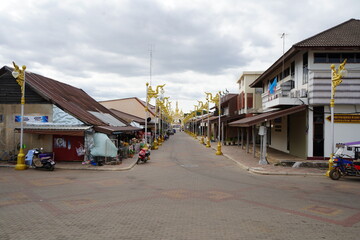 Obraz premium houses in the village