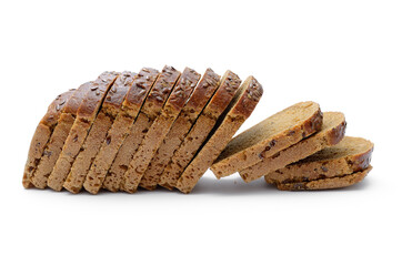 Baking, fresh bread isolated on white background