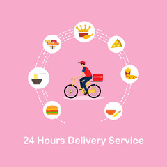 24 hours delivery service