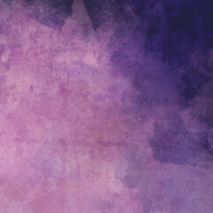 Purple and pink background texture with old dirty grunge paint spatter in distressed vintage textured watercolor painting
