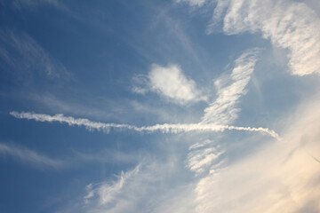  sky background and chemtrail