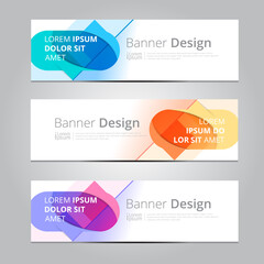 Vector abstract design background texture banner template.