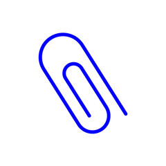 Paper clip flat icon. education symbol. simple design editable. design vector illustration