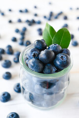 Blueberries Over White Background , wood