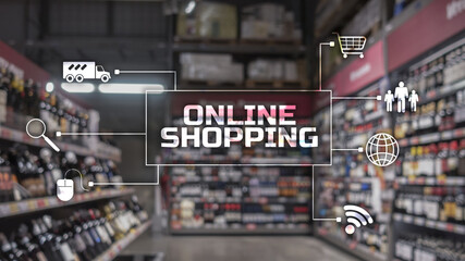 Fototapeta na wymiar Online Shopping Concept of buying digital online.