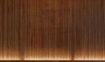 Wooden slats. Natural wood lath line arrange pattern texture background - obrazy, fototapety, plakaty