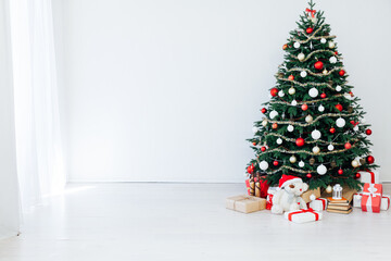 New Year's Eve interior Christmas tree decor presents December