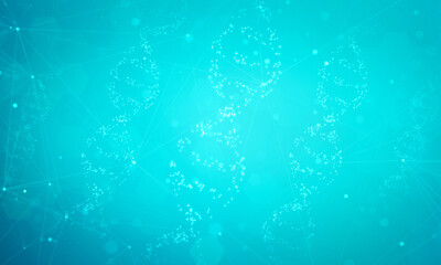 Beautiful and reliable medical particle dna background.