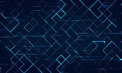 Abstract digital technology lines background.