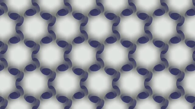 White glowing shapes spinning in purple background -animation