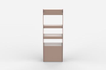 Display stand, retail display stand for product , display stands isolated on white background. 3d illustration