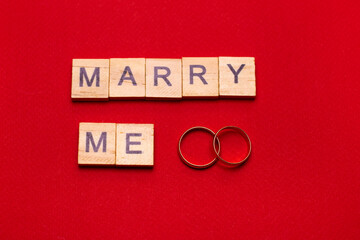 Wooden block lettering 