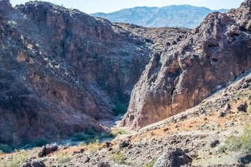 Obraz premium An overlooking view of nature in Lake Havasu, Arizona