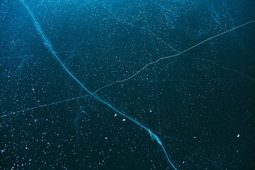 Blue Ice Texture Background with Crystal Surface