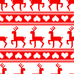 Beautiful Christmas seamless pattern, Christmas wrapping paper, vector.