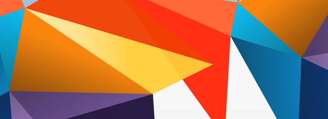 3d mosaic abstract backgrounds, low poly shape geometric design