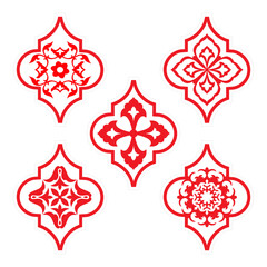 Arabesque Ornaments Set