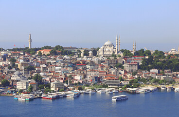 Aerial view on Istanbul and Bosphorus, Turkey