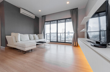 Modern bright flat interior design